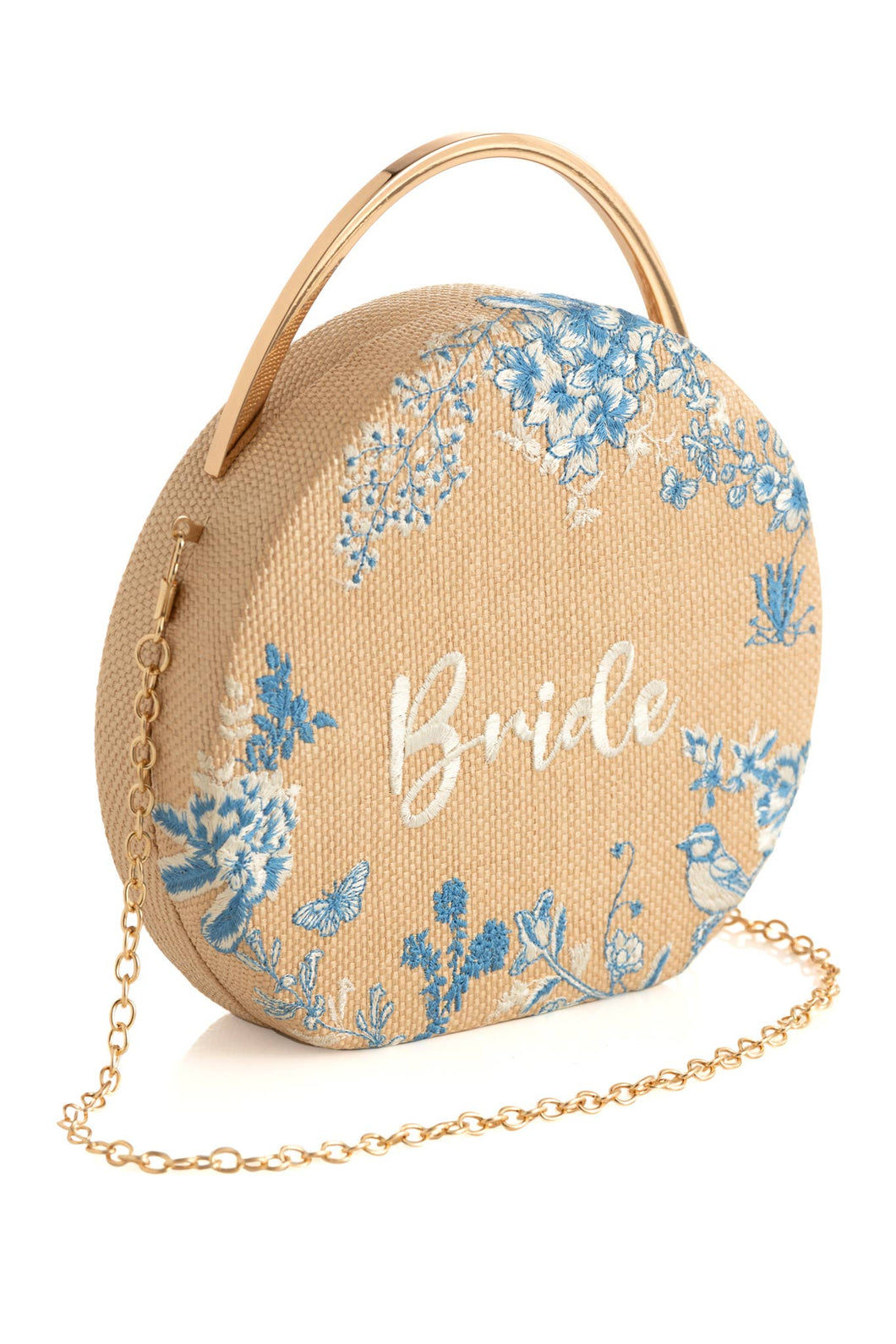 BRIDE ROUND TOP HANDLE BAG, NATURAL