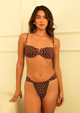 Load image into Gallery viewer, Diana Top in Dotted Brown
