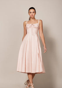 Pale Rose Midi Dress
