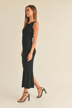Load image into Gallery viewer, D2997   PATTERNED RIB KNITTED LONG DRESS: L / White
