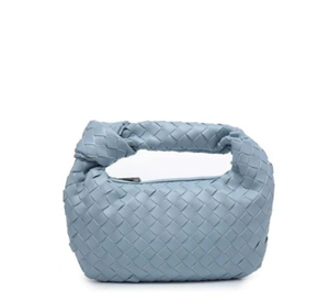 Braided Hattie Bag - sky blue