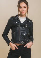 Load image into Gallery viewer, Forever Young Biker Jacket
