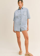 Load image into Gallery viewer, Fame Denim Romper
