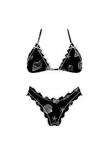 Black Shell Bikini Set