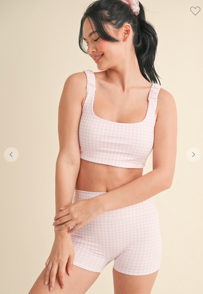 Gingham Sports Bra