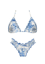 Load image into Gallery viewer, Blue Toile Bikini Set
