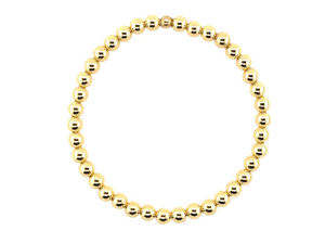 Gold Bead Bracelet 5MM