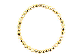 Gold Bead Bracelet 8MM
