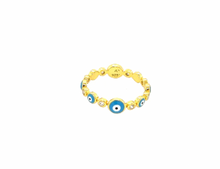 Load image into Gallery viewer, Turquoise Evil Eye Ring
