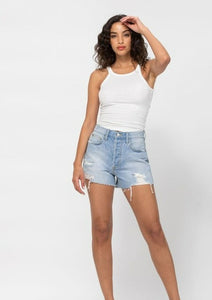 Lila Denim Shorts